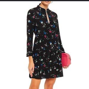 MAJE RILITA TIERED FLORAL-PRINT CREPE MINI DRESS  - NWT size 2 Euro (medium)